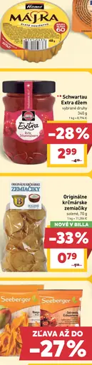 Schwartau Extra džem vybrané druhy
