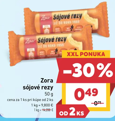 Zora sójové rezy