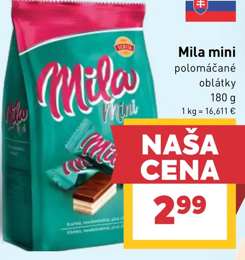 Mila mini polomáčané oblátky