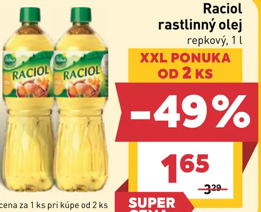 Raciol rastlinný olej