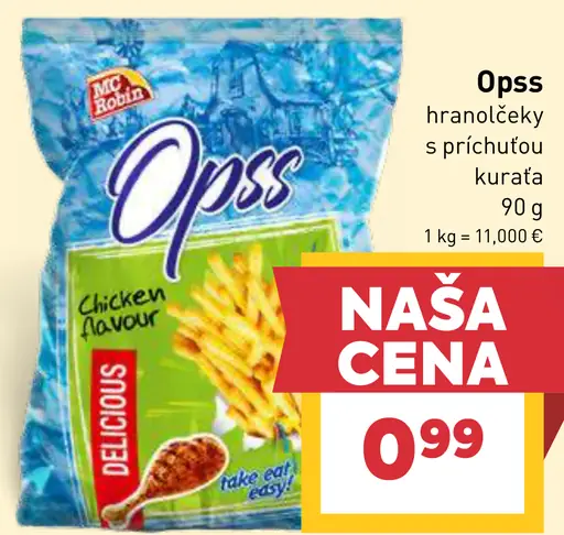 Opus hranolčeky s príchuťou kurčaťa