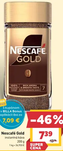 NESCAFÉ GOLD, instantná káva