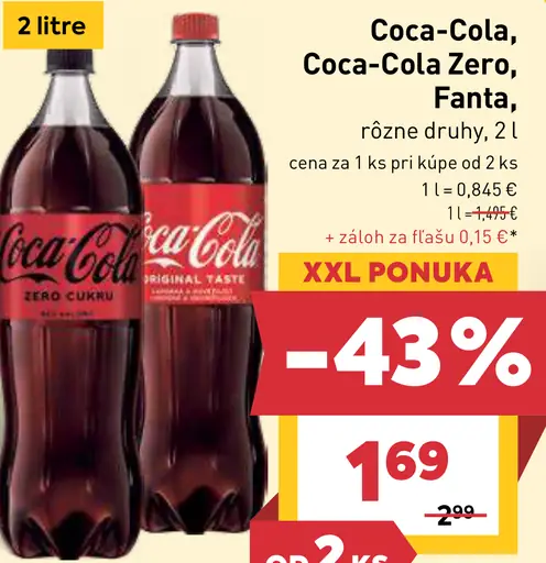 Coca-Cola, Coca-Cola Zero, Fanta sýtený nápoj