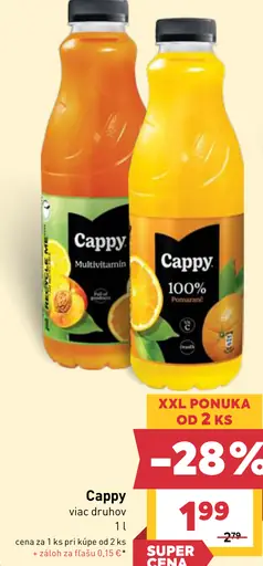 Cappy džús viac druhov