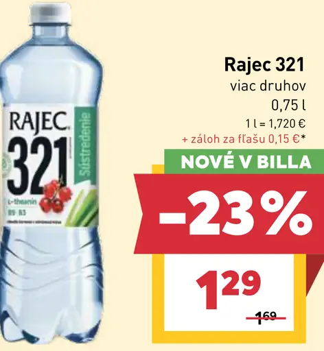 Rajec 321 ochutená voda viac druhov