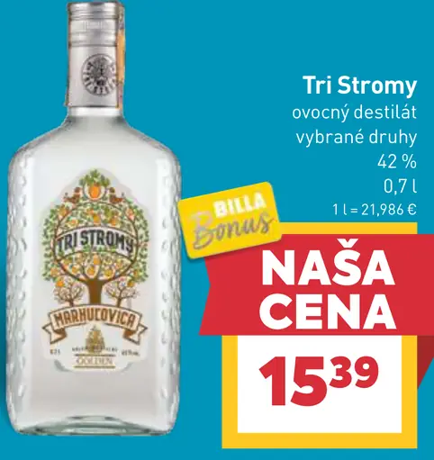 Tri Stromy ovocný destilát
