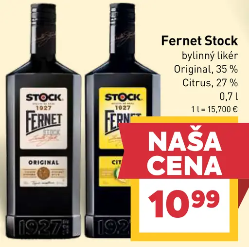 Fernet Stock Original, Citrus