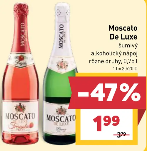Moscato De Luxe šumivý alkoholický nápoj