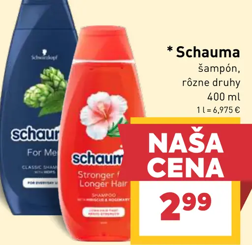Schauma šampón vybrané druhy