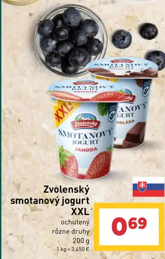 Zvolenský smotanový jogurt