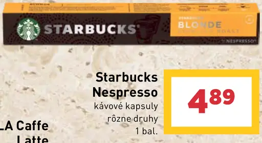 Starbucks Nespresso kávové kapsuly