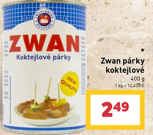 Zwan párky koktejlové