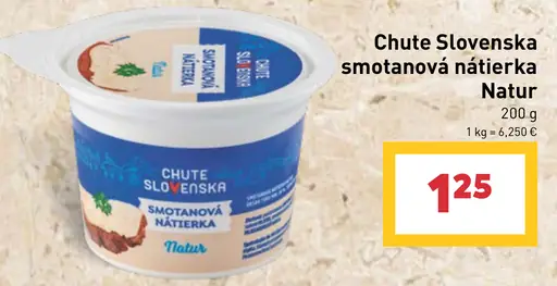 Chute Slovenska Smotanová nátierka natur