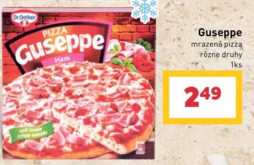 Giuseppe mrazená pizza rôzne druhy