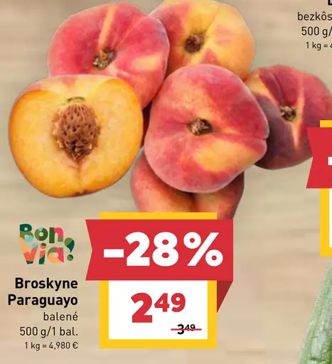 Broskyne Paraguayao balené