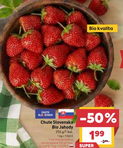 Chute Slovenska Bio jahody