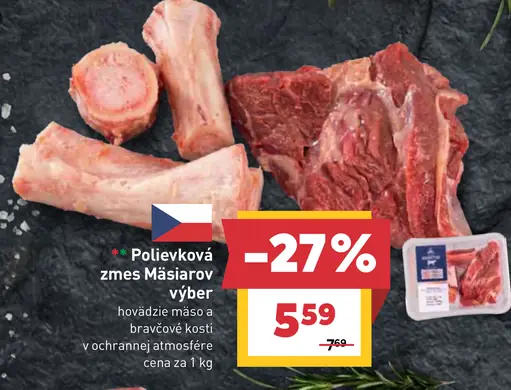 Polievková zmes Mäsiarov výber hovädzie mäso a bravčové kosti
