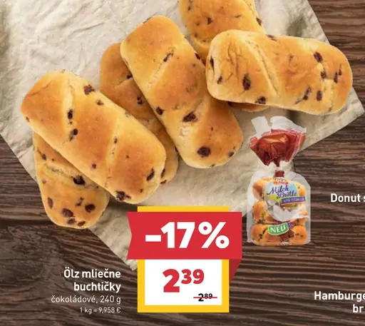Ölz Mliečne buchtičky čokoládové