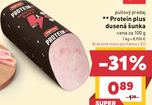 Billa Protein plus dusená šunka