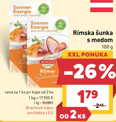 Berger Rímska šunka s medom