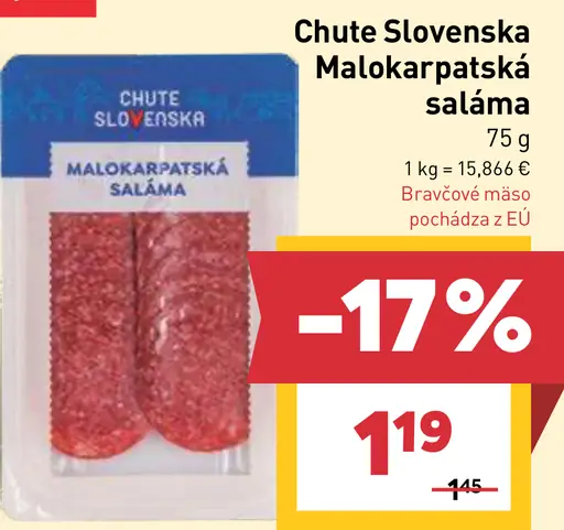 Chute Slovenska Malokarpatská saláma