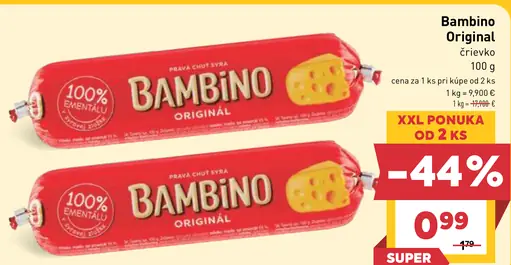 Bambino tavený syr originál