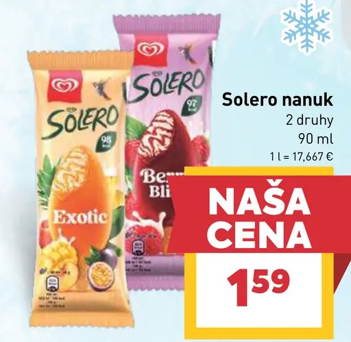 Solero nanuk zmrzlina