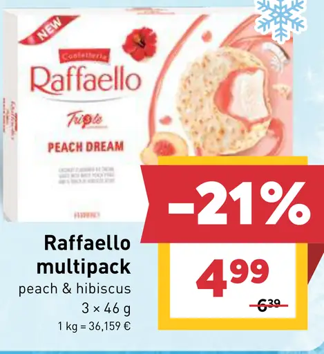 Raffaello multipack peach & hibiscus zmrzlina
