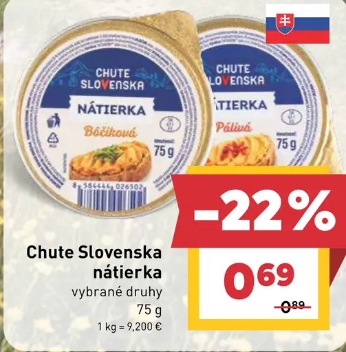 Chute Slovenska nátierka balkánska