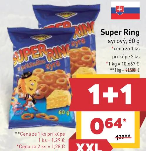 Super Ring syrový snack