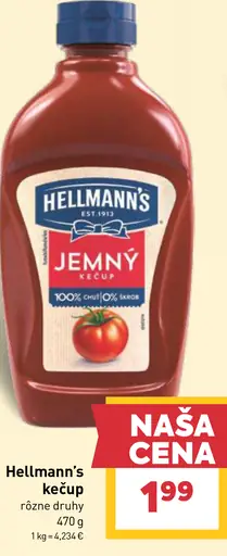Hellmann's Kečup jemne štipľavý
