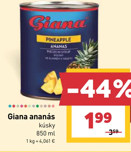 Giana ananás kúsky