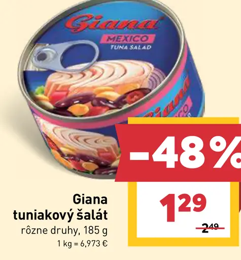 Giana tuniakový šalát