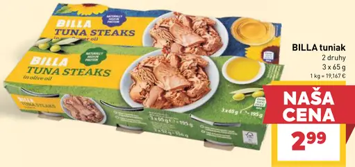 Billa tuna steaks