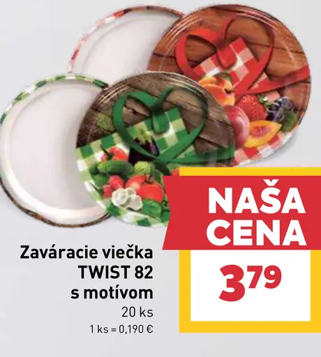 Zaváracie viečka Twist 82 s motívom