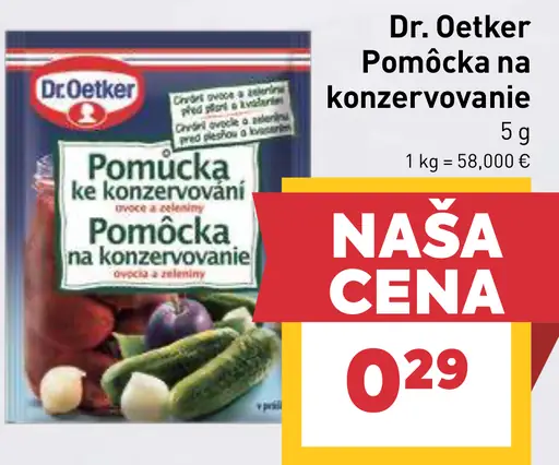 Dr. Oetker Pomôcka na konzervovanie