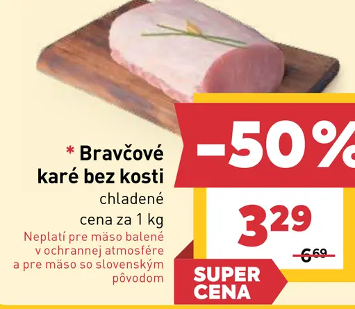 Bravčové karé bez kosti chladené