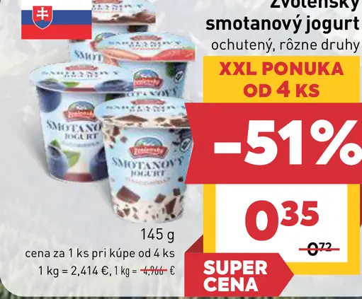 Zvolenský smotanový jogurt