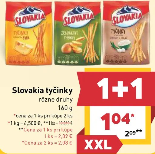 Slovakia tyčinky slaný snack
