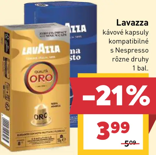 Lavazza kávové kapsuly kompatibilné s Nespresso