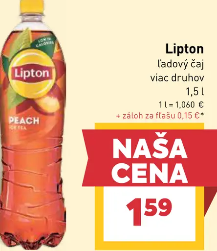 Lipton Ice Tea ľadový čaj s príchuťou broskyne