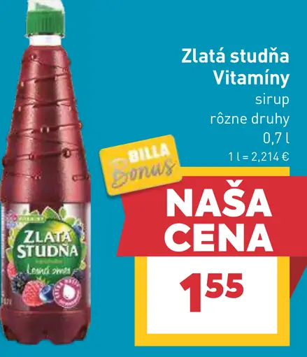 Zlatá studňa Vitamíny sirup