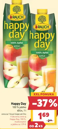 Rauch Happy Day 100 % jablko džús