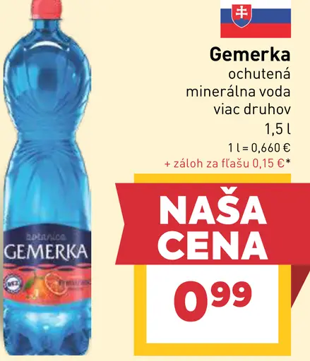 Gemerka ochutená minerálna voda