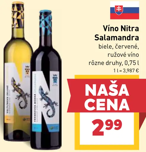 Vino Nitra Salamandra víno