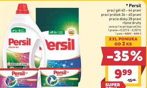 Persil prací gél/prášok rôzne druhy