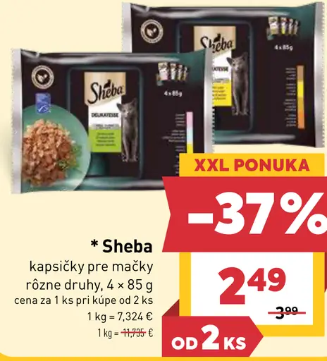 Sheba kapsičky pre mačky
