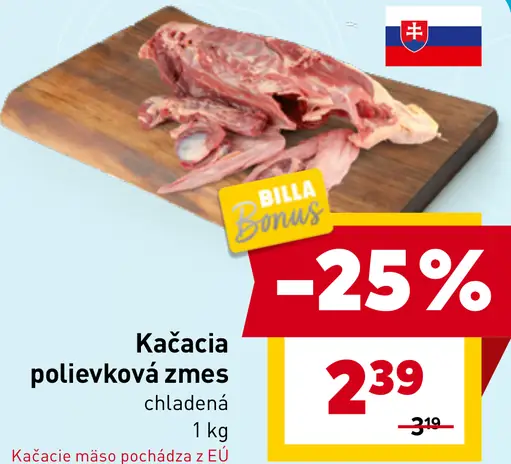 Kačacia polievková zmes chladená