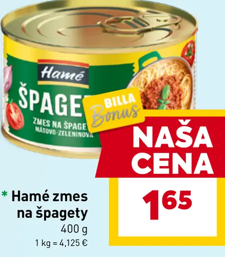 Hamé Zmes na špagety