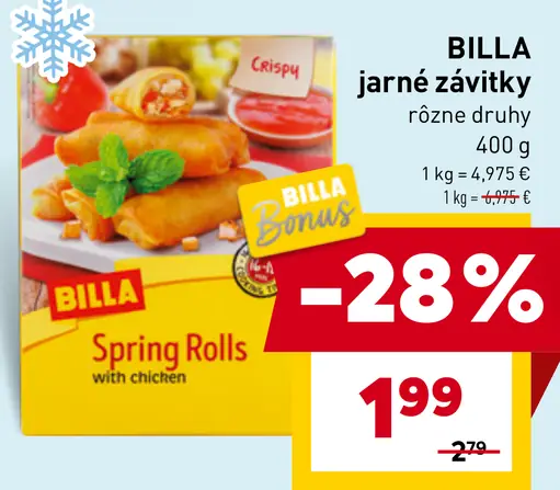BILLA jarné závitky
